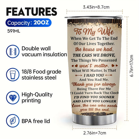 Tumbler for Wife - Romantic Gift from Husband